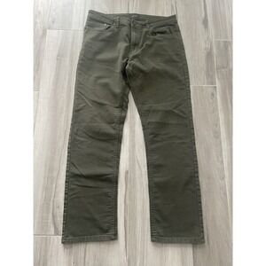 Jachs Men's Traveler 5 Pockets Stretch Pant 34 X 32 Army Green Great Condition